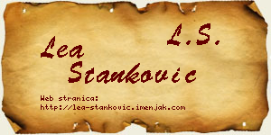 Lea Stanković vizit kartica